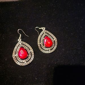 Fashion Earring Faux Ruby